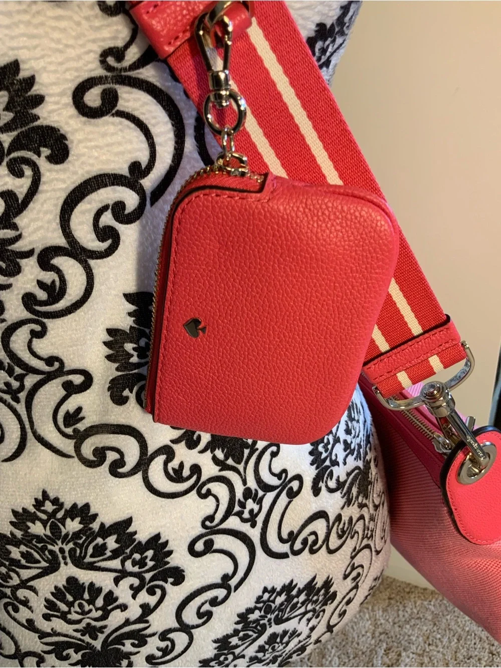 Kate Spade Rosie Crossbody Shoulder Bag Canvas and Leather